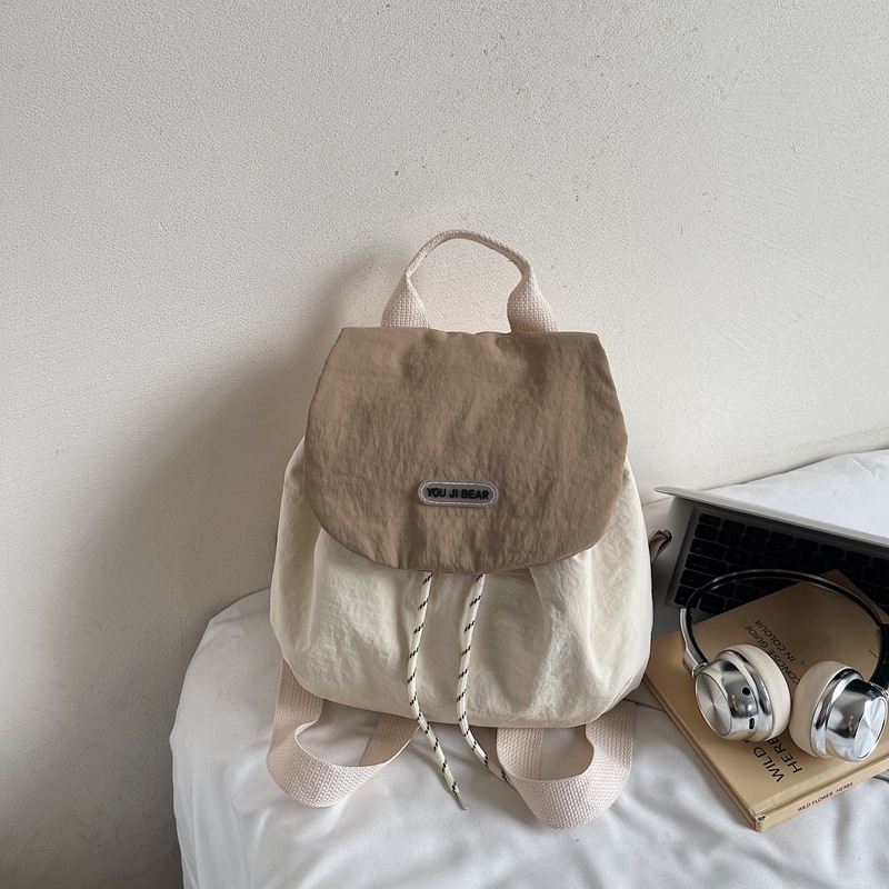 Rucsac urban minimalist din pânză, închidere cu capac, căptușeală poliester, rezistent la uzură, Iarna 2025