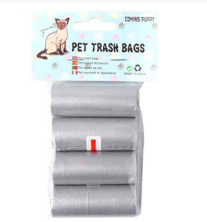 Tašky na odpadky pre domáce zvieratá - biologicky odbúrateľné, hrubé PE, prenosné, na vonkajšie použitie, LS02