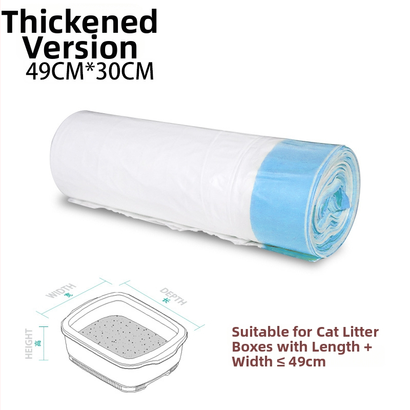 Veľké jednorazové tašky na mačací záchod - rolované, PE materiál, hrubé