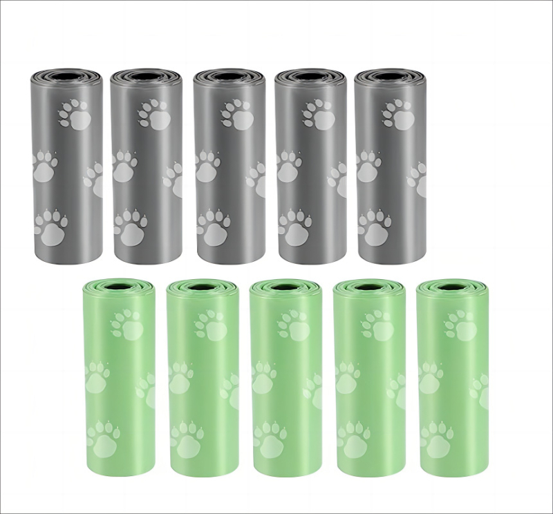 Sada vreciek na psie výkaly a lopatka, PE materiál, 500 kusov, PEID značka