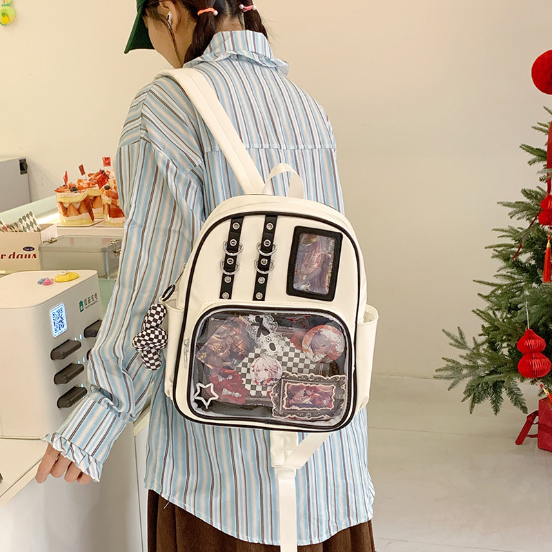 Rucsac Shuai Dundun — Material PU, Rezistent la apă, Stil Urban Minimalist, Capacitate sub 20 L