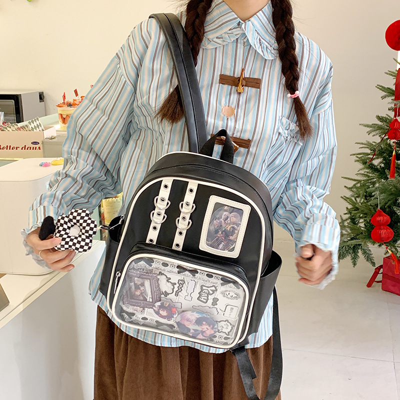 Rucsac Shuai Dundun — Material PU, Rezistent la apă, Stil Urban Minimalist, Capacitate sub 20 L