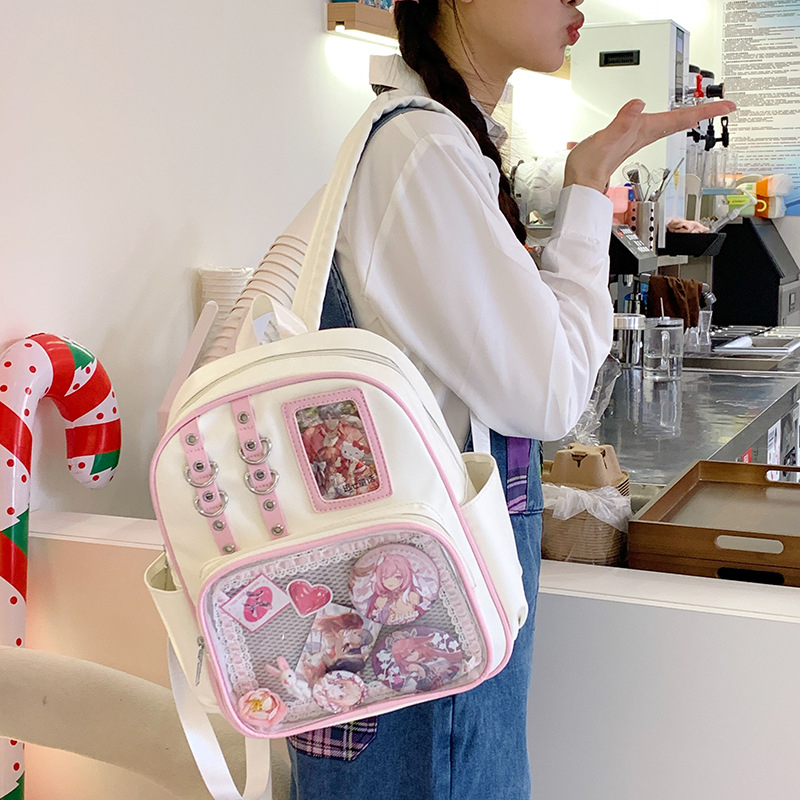 Rucsac Shuai Dundun — Material PU, Rezistent la apă, Stil Urban Minimalist, Capacitate sub 20 L
