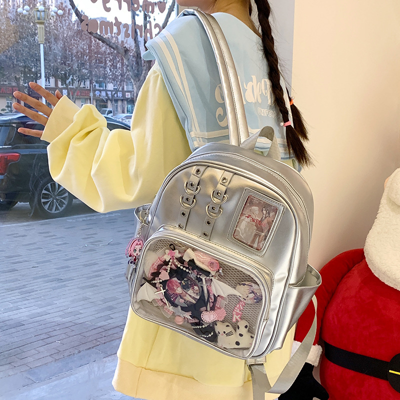 Rucsac Shuai Dundun — Material PU, Rezistent la apă, Stil Urban Minimalist, Capacitate sub 20 L