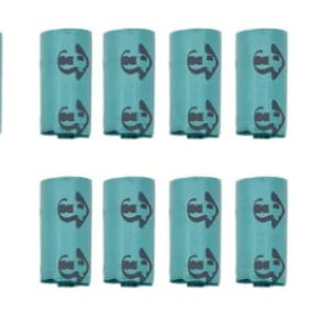 JUNGU Biologicky rozložiteľné tašky na odpadky pre domáce zvieratá, kontinuálny rol, hrubší materiál, vhodné pre psie výkaly a mačací odpad