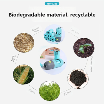 JUNGU Biologicky rozložiteľné tašky na odpadky pre domáce zvieratá, kontinuálny rol, hrubší materiál, vhodné pre psie výkaly a mačací odpad