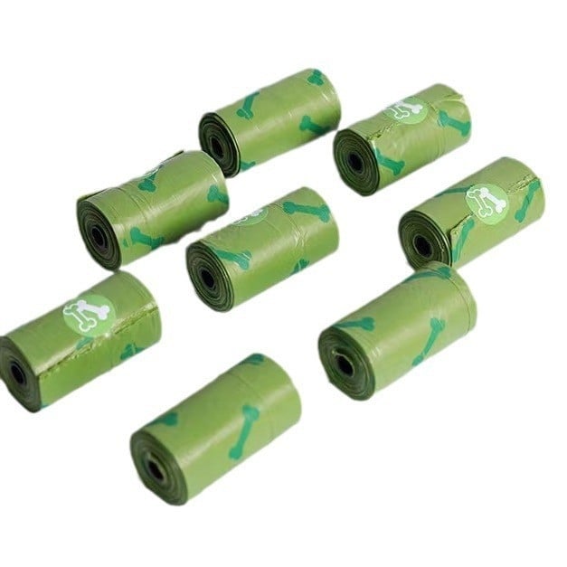 JUNGU Biologicky rozložiteľné tašky na odpadky pre domáce zvieratá, kontinuálny rol, hrubší materiál, vhodné pre psie výkaly a mačací odpad