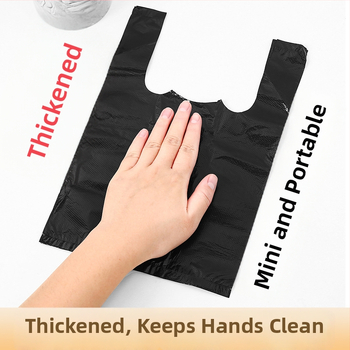 Prenosné vrecúška na exkrementy pre domáce zvieratá, jednorazové, pre mačky a psy, PE materiál, štýl vesty, kód produktu A3316