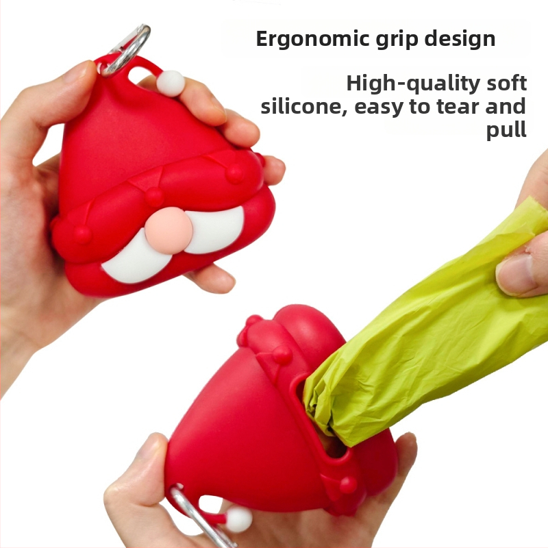 Landpion silikonový dávkovač vreciek na výkaly pre domáce zvieratá, štýl dávkovača, materiál silikon, hrúbka bežná