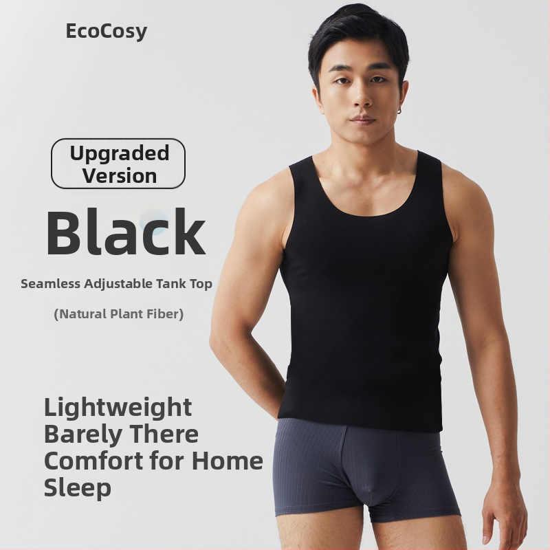 Ecocos pánske tielko, tenká tkanina 121–140 g/m², regenerovaná celulóza vlákno 90–95%, okrúhly výstrih