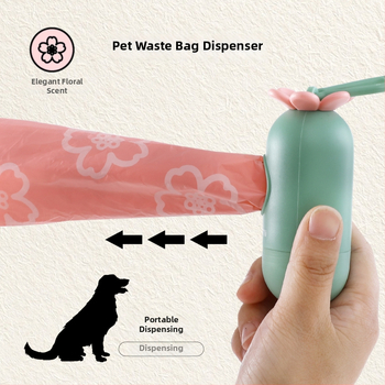 TAIDAMI Dávkovač tašiek na moč psov a lopatka – Materiál: EPI+PE, Biologicky rozložiteľný, So plochým otvorom, Jednorazový, Univerzálny