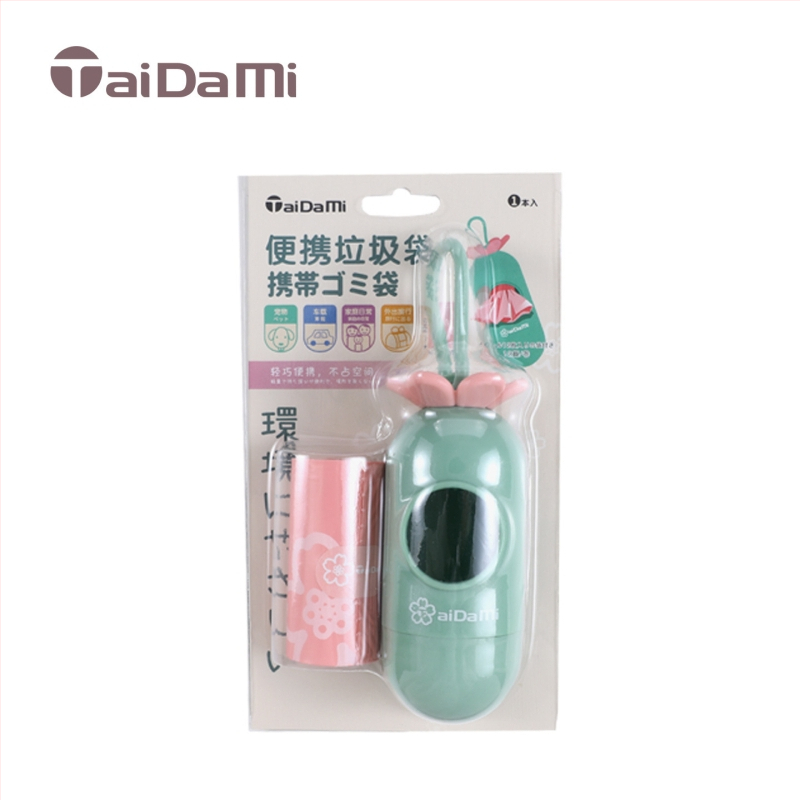 TAIDAMI Dávkovač tašiek na moč psov a lopatka – Materiál: EPI+PE, Biologicky rozložiteľný, So plochým otvorom, Jednorazový, Univerzálny