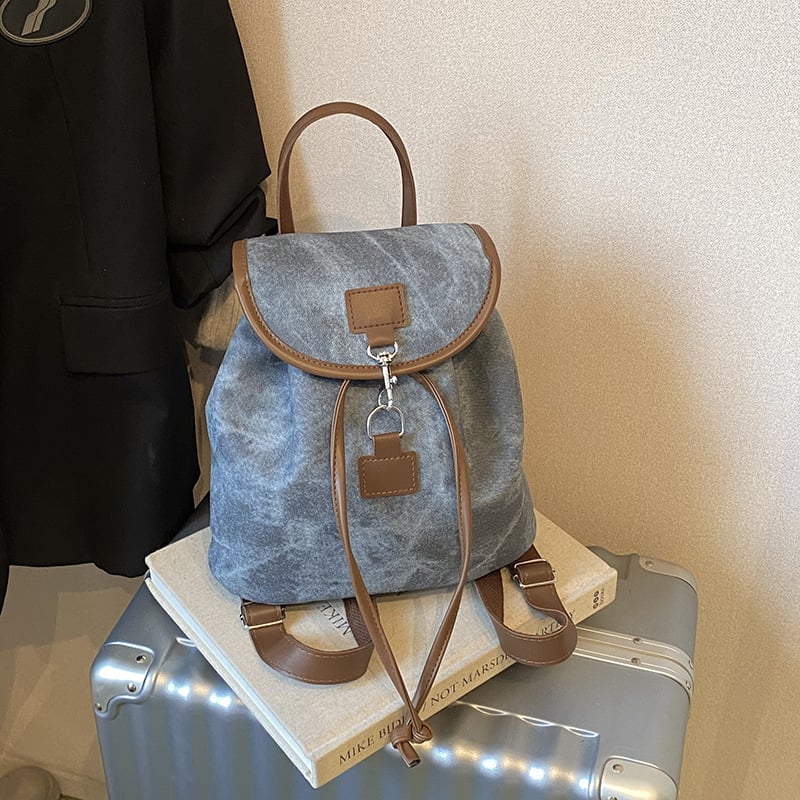 Rucsac urban minimalist – PU material, închidere cu clapă, căptușeală poliester, rezistent la uzură, sezonul toamnă 2025
