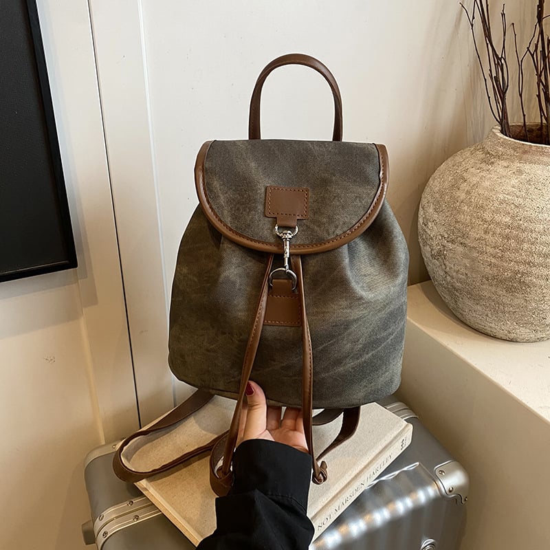 Rucsac urban minimalist – PU material, închidere cu clapă, căptușeală poliester, rezistent la uzură, sezonul toamnă 2025