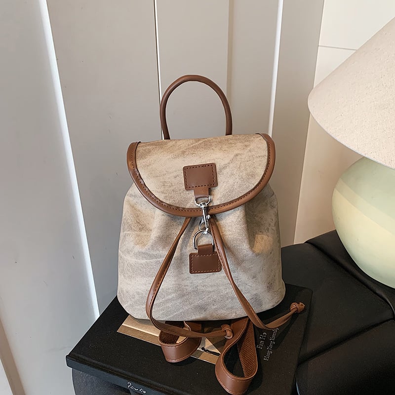 Rucsac urban minimalist – PU material, închidere cu clapă, căptușeală poliester, rezistent la uzură, sezonul toamnă 2025