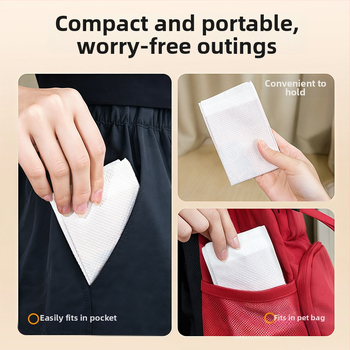 Vrecká na psie exkrementy, dvojvrstvové, pevné, prenosné, vodou rozložiteľný papier, plochý otvor, Seven Oh