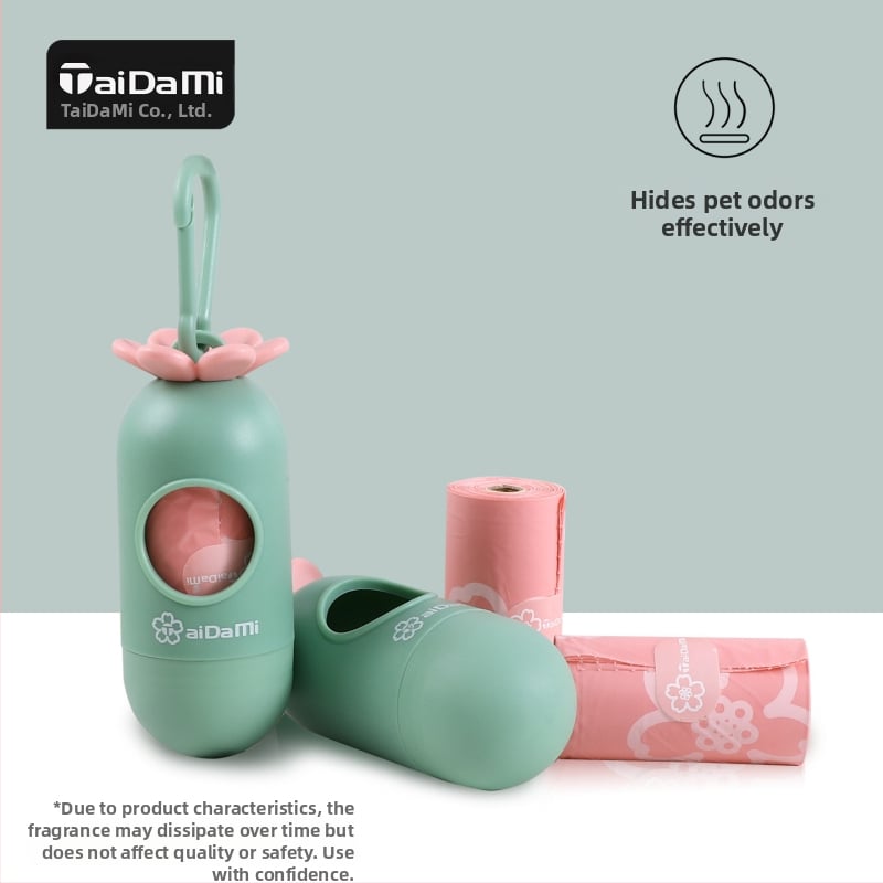 TAIDAMI Roll-týp Prenášací Dávkovač Vreciek Na Psie Exkrementy (EPI+HDPE; Bežná Hrúbka; Číslo Artikla 4589830022278)