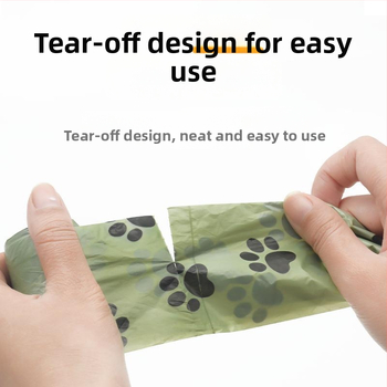 Tašky na psie výkaly, zosilnené, plne rozložiteľné, prenosné — EPL+PE, ABS