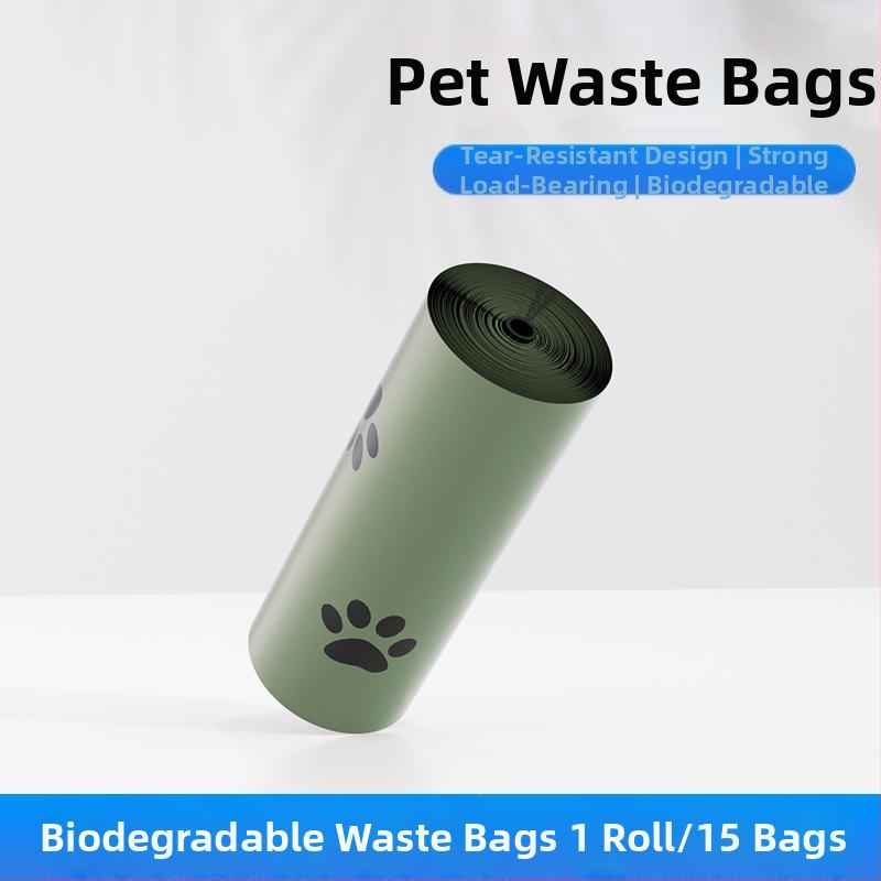 Tašky na psie výkaly, zosilnené, plne rozložiteľné, prenosné — EPL+PE, ABS