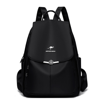 Ghiozdan de damă din Oxford – Capacitate mare, Ușor, Stil urban minimalist, Închidere cu fermoar, Buzunar intern cu fermoar și buzunar pentru telefon, Căptușeală poliester, Lansare toamna 2024