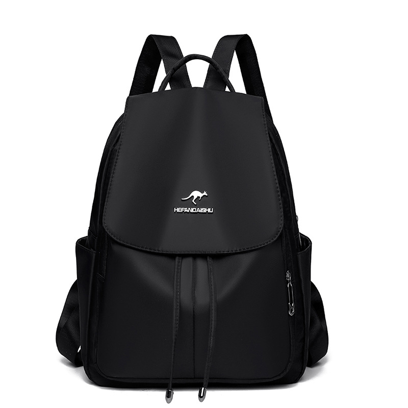 Ghiozdan de damă din Oxford – Capacitate mare, Ușor, Stil urban minimalist, Închidere cu fermoar, Buzunar intern cu fermoar și buzunar pentru telefon, Căptușeală poliester, Lansare toamna 2024