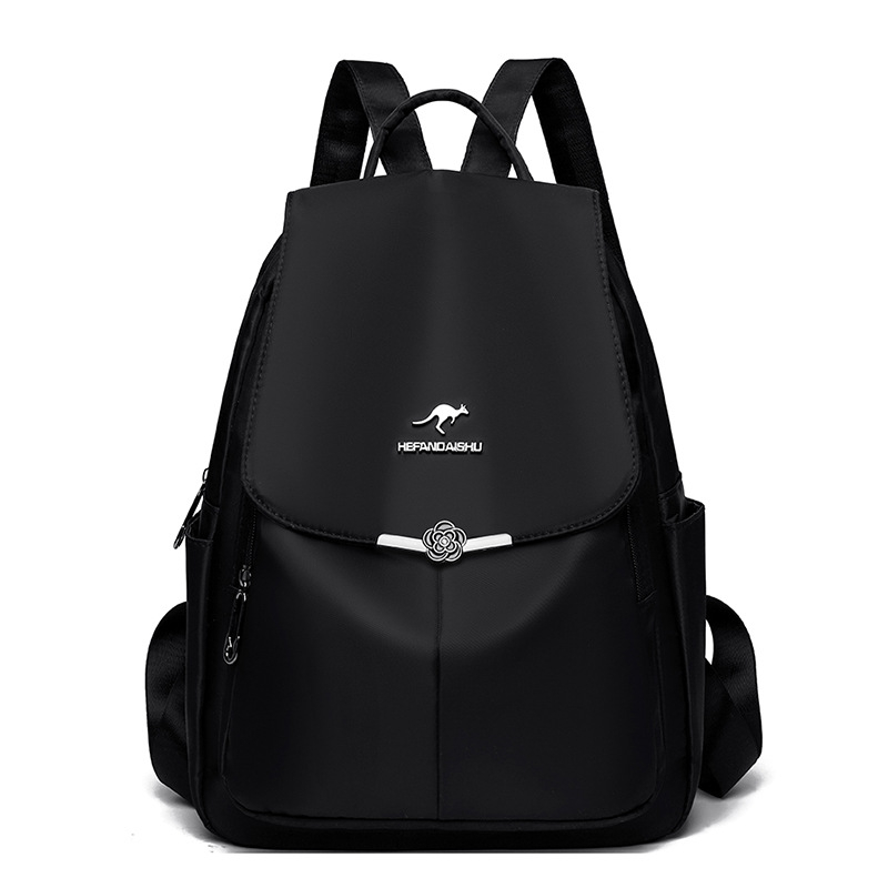 Ghiozdan de damă din Oxford – Capacitate mare, Ușor, Stil urban minimalist, Închidere cu fermoar, Buzunar intern cu fermoar și buzunar pentru telefon, Căptușeală poliester, Lansare toamna 2024