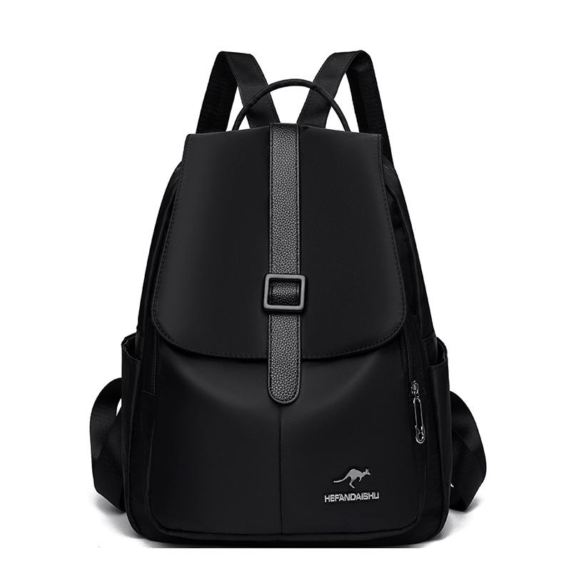 Ghiozdan de damă din Oxford – Capacitate mare, Ușor, Stil urban minimalist, Închidere cu fermoar, Buzunar intern cu fermoar și buzunar pentru telefon, Căptușeală poliester, Lansare toamna 2024