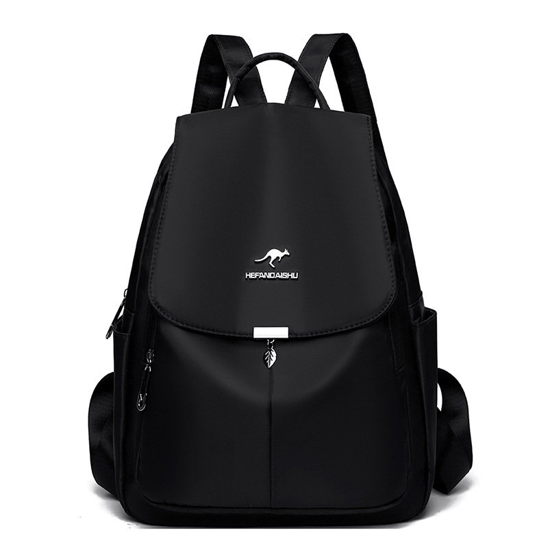 Ghiozdan de damă din Oxford – Capacitate mare, Ușor, Stil urban minimalist, Închidere cu fermoar, Buzunar intern cu fermoar și buzunar pentru telefon, Căptușeală poliester, Lansare toamna 2024