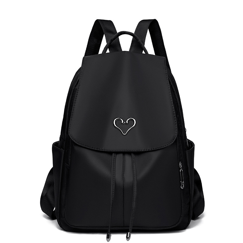 Ghiozdan de damă din Oxford – Capacitate mare, Ușor, Stil urban minimalist, Închidere cu fermoar, Buzunar intern cu fermoar și buzunar pentru telefon, Căptușeală poliester, Lansare toamna 2024