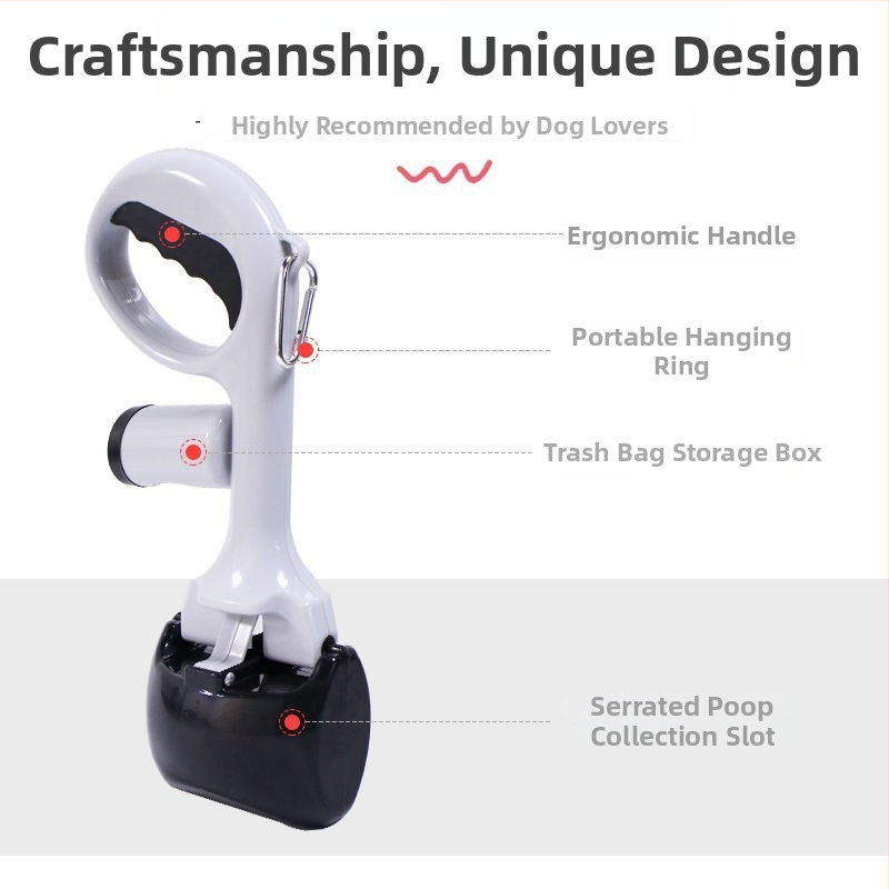 Suņu ekskrementu lāpstiņu un maisiņu komplekts | Plastmasas, 100 gb., Paitele zīmols, licencējams privātais zīmols