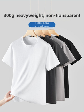 Ameligo pánske ťažké bavlnené tričko, krátke rukávy, guľatý výstrih, combed bavlna 96%+, 300-350 g