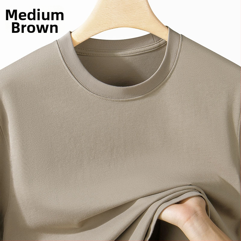 Ameligo pánske ťažké bavlnené tričko, krátke rukávy, guľatý výstrih, combed bavlna 96%+, 300-350 g