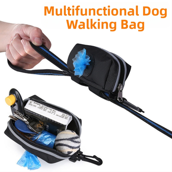 Dávkovač tašiek na prechádzky so psom, Oxford materiál, objem 0,3 L, so zipsom