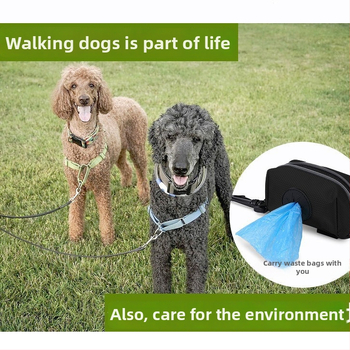 Dávkovač tašiek na prechádzky so psom, Oxford materiál, objem 0,3 L, so zipsom