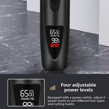 Elektrický grooming kliper pre domáce zvieratá s LCD displejom, model C113, ABS telo, CHAOER, štyri rýchlosti