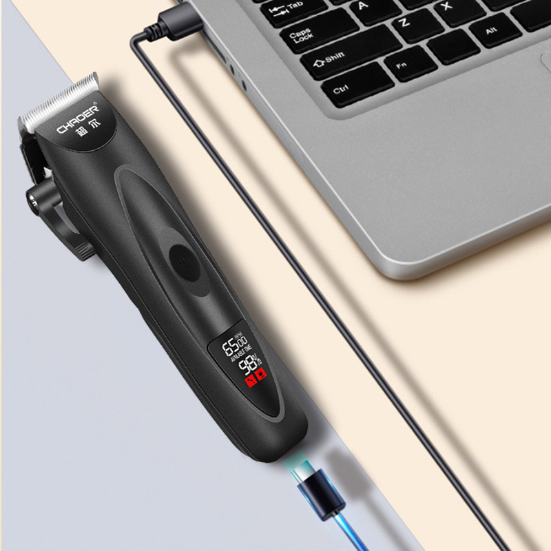 Elektrický grooming kliper pre domáce zvieratá s LCD displejom, model C113, ABS telo, CHAOER, štyri rýchlosti