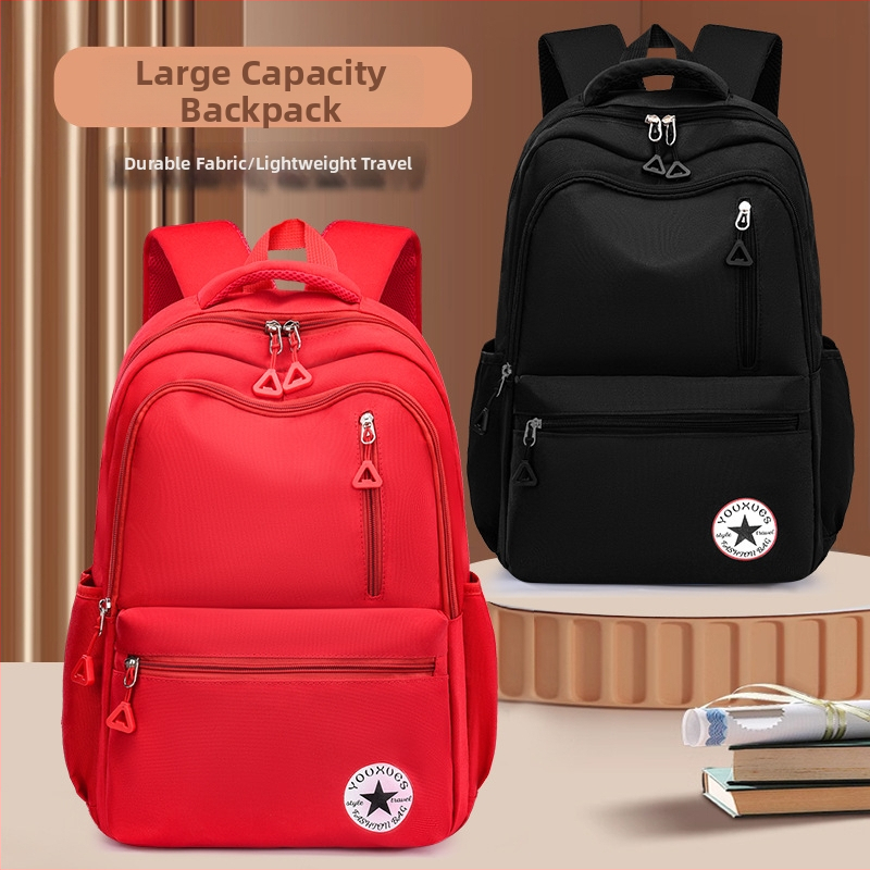 Ruksak pre žiakov gymnázia a stredných škôl - ľahký, redukcia hmotnosti, ochrana chrbtice, nepremokavý, veľký objem, nočná reflexná bezpečnosť