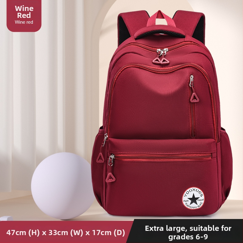 Ruksak pre žiakov gymnázia a stredných škôl - ľahký, redukcia hmotnosti, ochrana chrbtice, nepremokavý, veľký objem, nočná reflexná bezpečnosť