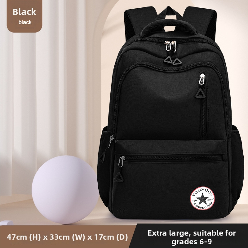 Ruksak pre žiakov gymnázia a stredných škôl - ľahký, redukcia hmotnosti, ochrana chrbtice, nepremokavý, veľký objem, nočná reflexná bezpečnosť