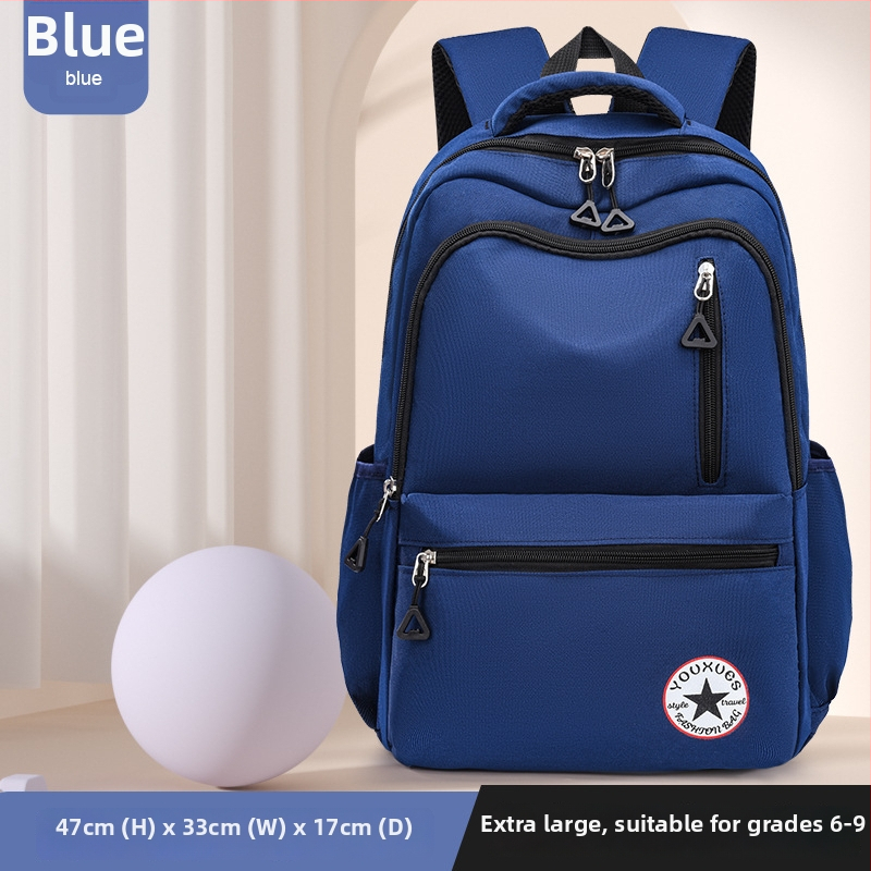 Ruksak pre žiakov gymnázia a stredných škôl - ľahký, redukcia hmotnosti, ochrana chrbtice, nepremokavý, veľký objem, nočná reflexná bezpečnosť