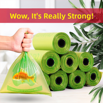 Tašky na psie exkrementy – biologicky rozložiteľné, v rolkách kontinuálneho typu, hrubý plast