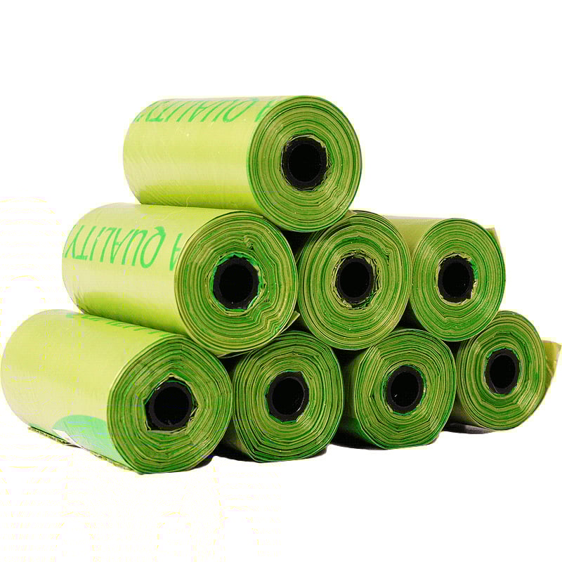 Tašky na psie exkrementy – biologicky rozložiteľné, v rolkách kontinuálneho typu, hrubý plast