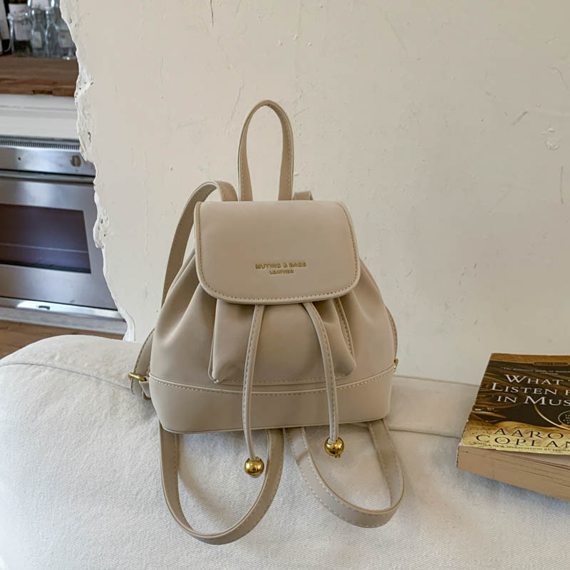 Ženski PU ruksak u retro akademskom stilu, međunarodni trend, zatvaranje kapkom, podstava od poliestera, džep za dokumente, izdanje ljeto 2025