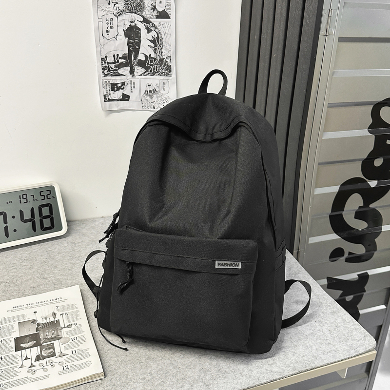 Uniszex iskolai hátizsák, városi minimalista stílus, nejlon anyag, 20–35L kapacitás, gerincvédelem