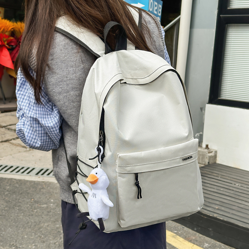 Uniszex iskolai hátizsák, városi minimalista stílus, nejlon anyag, 20–35L kapacitás, gerincvédelem