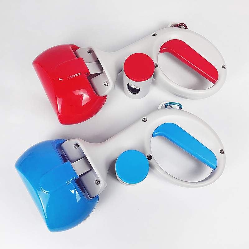 Prenosný čistič exkrementov pre domáce zvieratá s plochým otvorom, plastový materiál, zosilnený dizajn, 210 g, rozmery krabice 27,5×8×13 cm