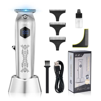 Profesionalna električna šišač kose – bežični, za kućnu i salonu upotrebu, motor s četkicom, noževi od nehrđajućeg čelika, ugrađena baterija 800–1000 mAh, trajanje rada 1–3 h