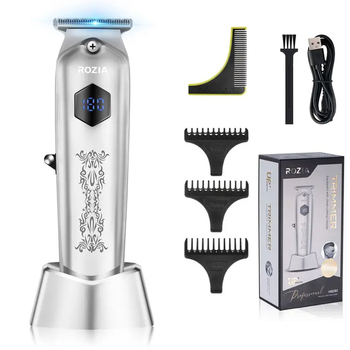 Profesionalna električna šišač kose – bežični, za kućnu i salonu upotrebu, motor s četkicom, noževi od nehrđajućeg čelika, ugrađena baterija 800–1000 mAh, trajanje rada 1–3 h