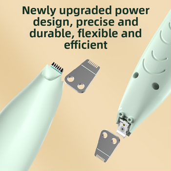 Elektrický zastrihávač srsti pre domáce zvieratá s LED svetlom pre mačky a psy — konštrukcia z ABS + nehrdzavejúcej ocele, značka Three Southern One Wood, určený na strih labiek.
