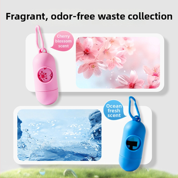 Rolované vrecká na výkaly pre domáce zvieratá, biologicky rozložiteľný materiál, štandardná hrúbka, vhodné pre súkromné značky